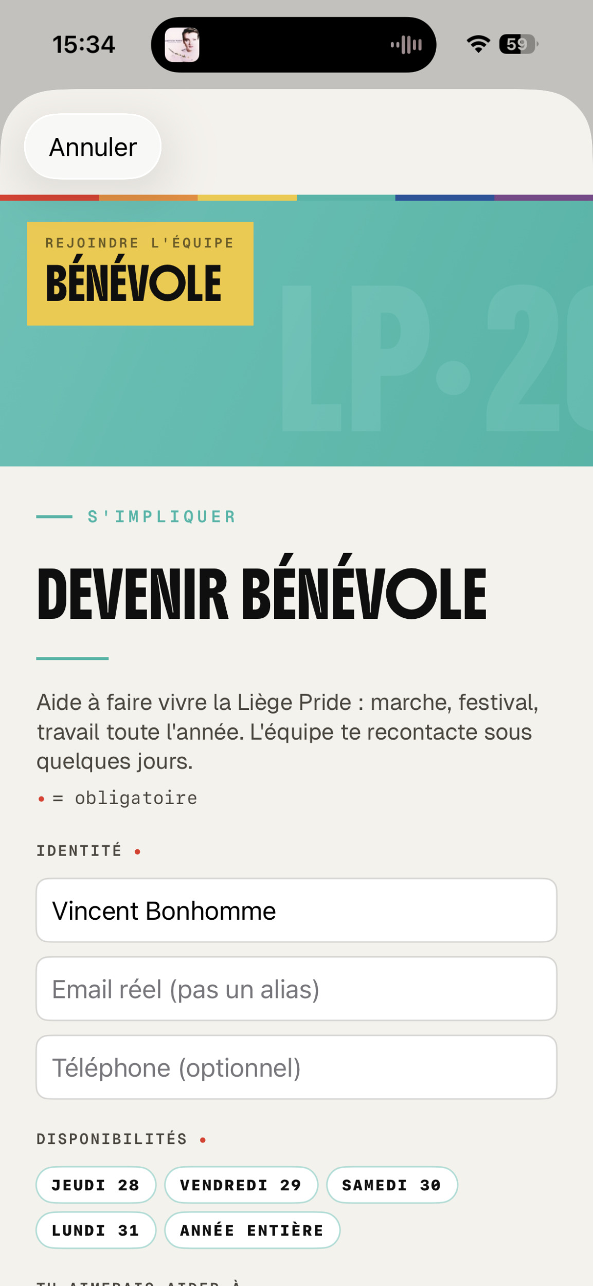 Devenir bénévole